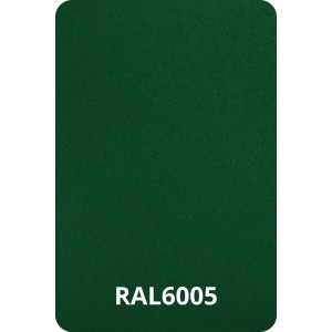 Zielona mata ogrodzeniowa, odcień RAL 6005.