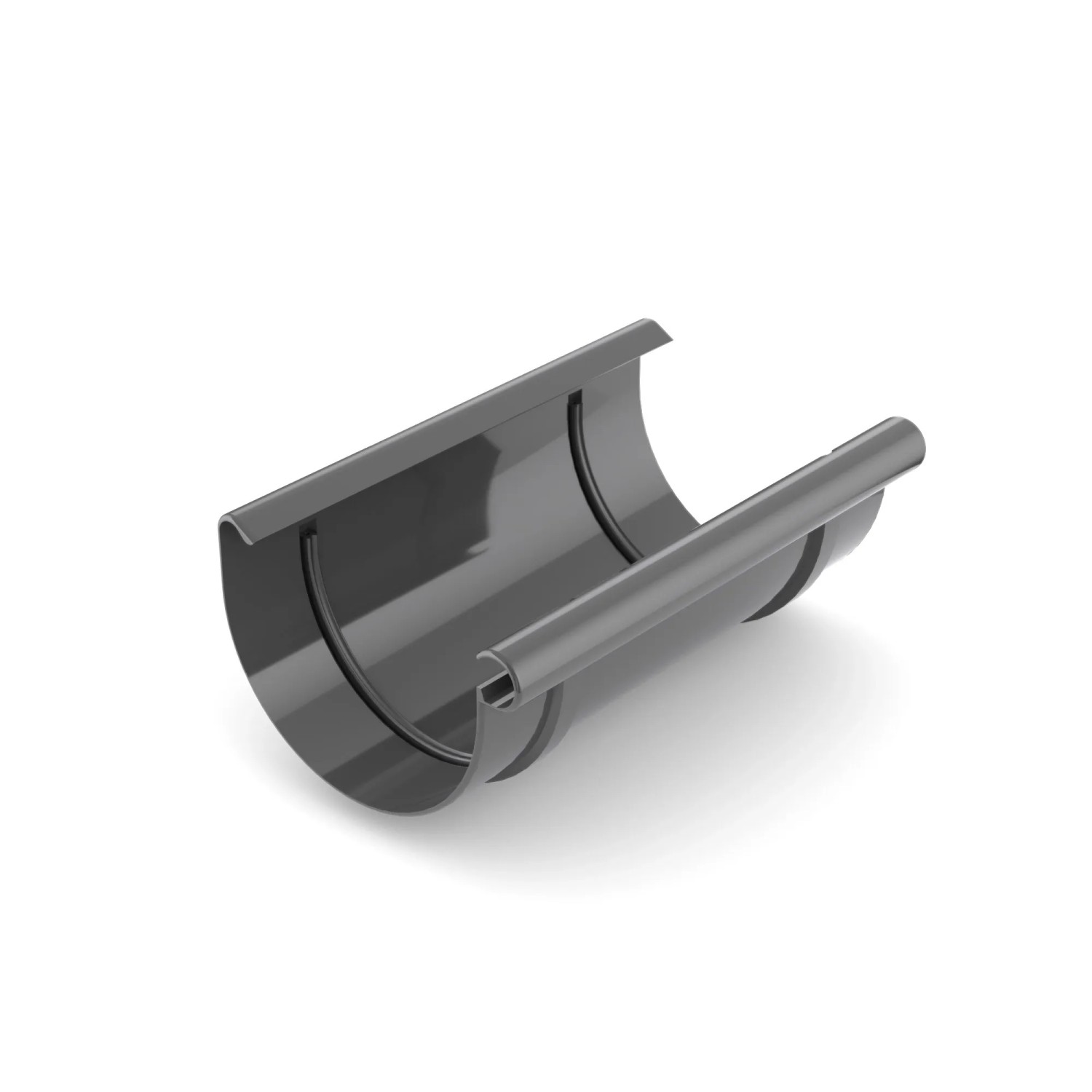 Bryza Łącznik rynnowy 125 mm PVC grafit