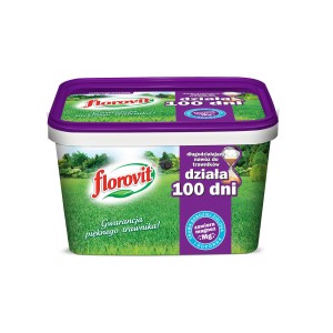 Nawóz do trawników Florovit, długotrwałe działanie przez 100 dni, dla zielonego i odpornego trawnika.
