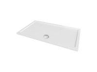 Centrum Brodzik prostokątny Bari biały 100 cm x 80 cm x 5 cm