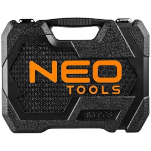 Neo Tools Zestaw kluczy nasadowych 1/2", 1/4" - 86 szt.