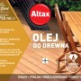 Altax olej do drewna do tarasów, mebli ogrodowych i innych. Chroni i pielęgnuje powierzchnie drewniane.