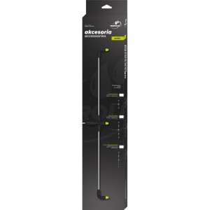 Akcesoria do opryskiwaczy t.b.t., zapakowane w czarne pudełko.