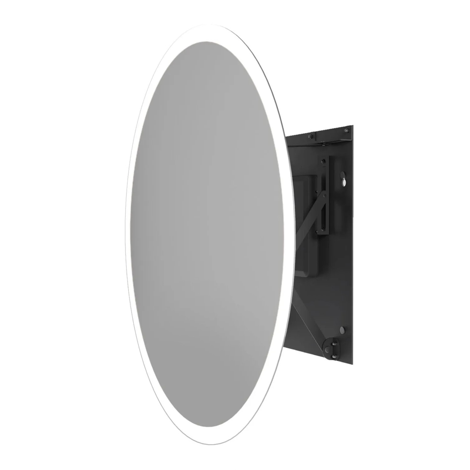 Lustro LED Galaxy Czarne z włącznikiem automatycznym 80cm