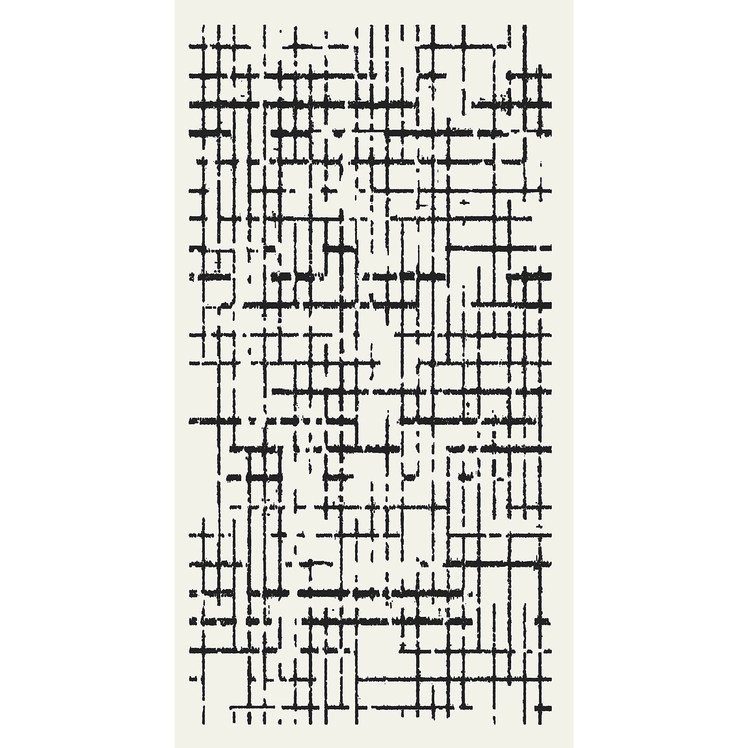 Direct Home Dywan CASA kratka 80 x 150 cm biało-czarny