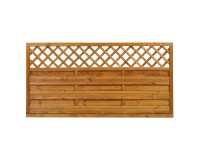 Sobex Płot ażurowy Nole prosty złoty dąb - 180 x 90 cm