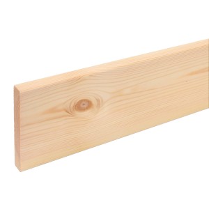 Strugana deska drewniana, jasny kolor, dobra do wykończenia wnętrz.