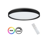 MiLAGRO Plafon LED RINGO z pilotem 36W RGBW 3250lm śr. 39 cm czarny