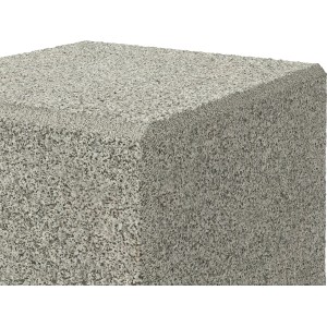 Palisada z kamienia naturalnego antracytowo-szara, 25x9,5x9,5 cm. Idealna do ogrodu.