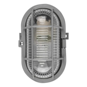 DPM Oprawa kanałowa 1xE27 40W IP44 plastikowa szara