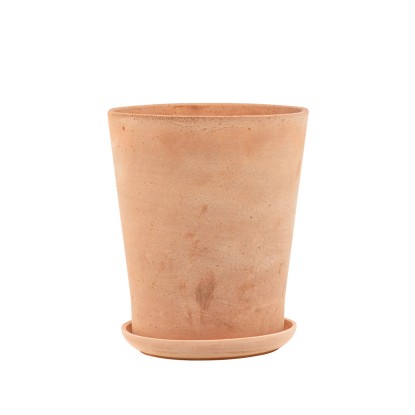 Donica z podstawką Irma terrakota - 12 cm
