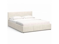 Łóżko tapicerowane Nela 160 x 200 beżowe Łóżko tapicerowane Nela 160 x 200 beżowe