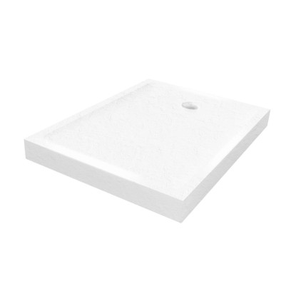 Signika Brodzik prostokątny Tauro 140 akryl biały 140 x 80 cm