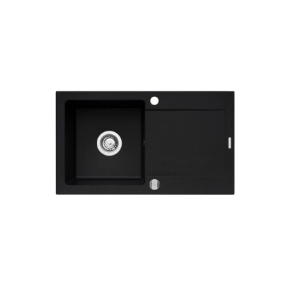 Pyramis Zlewozmywak Poros L 1-kom. karbon 76x44 cm