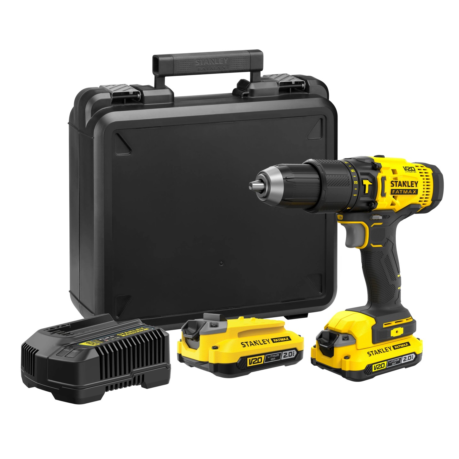 Stanley FatMax Wiertarko-wkrętarka udarowa SFMCD711D22-QW 18V 2x2,0 Ah