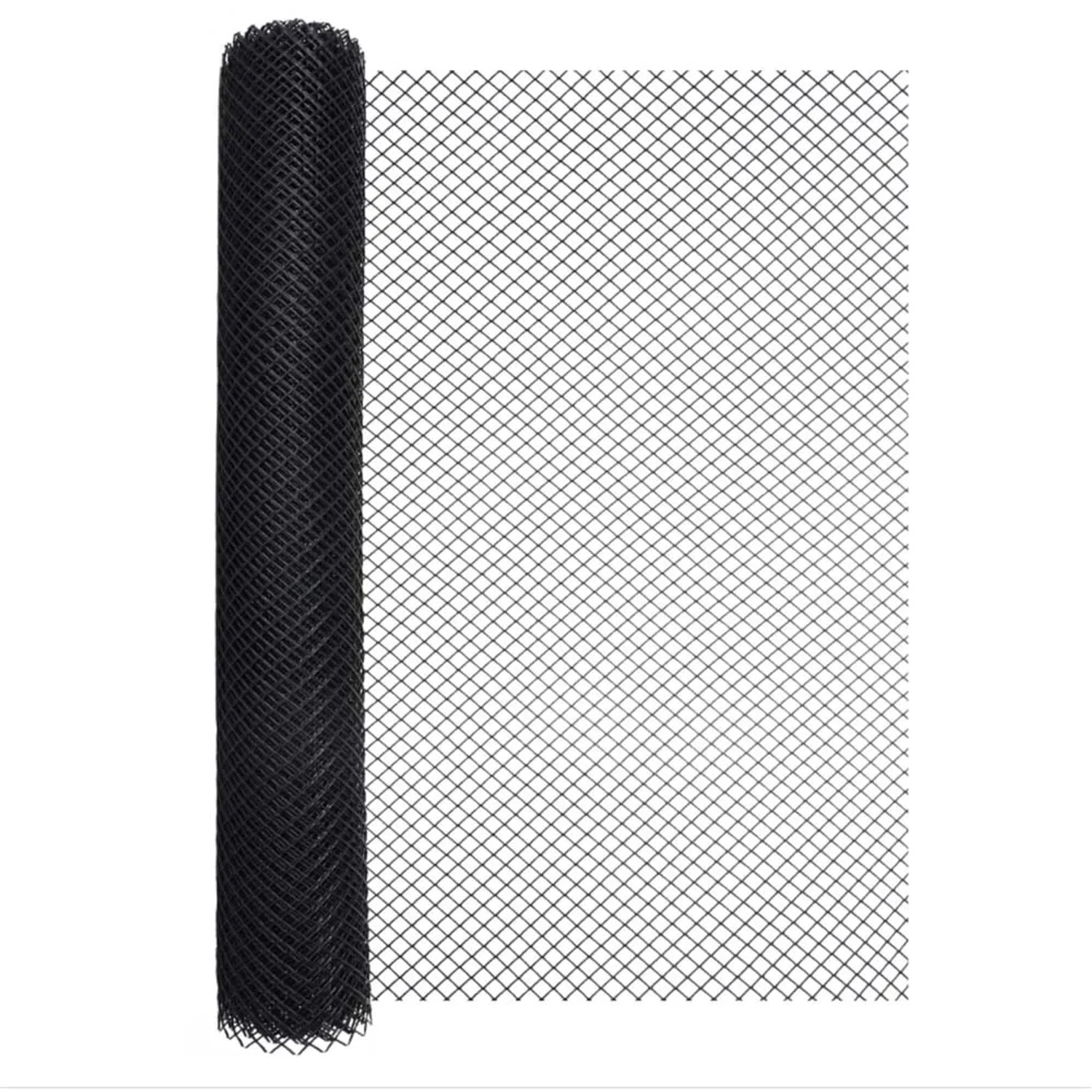 Siatka plastikowa 450g/m2 ocz. 20 x 20 mm, czarna - 1 x 10 m