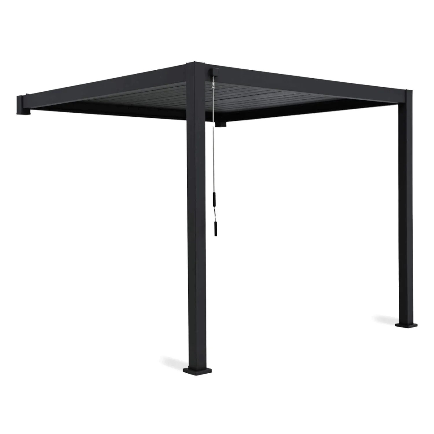 GUTROOF Pergola przyścienna Premium Anthracite - 3,0 x 4,0 m