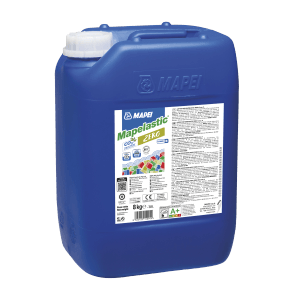 Niebieski kanister Mapelastic ZERO 2K, 8 kg, do płytek, akcesoria do płytek.