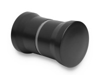 Uchwyt czarny metalowy 1 szt okrągły