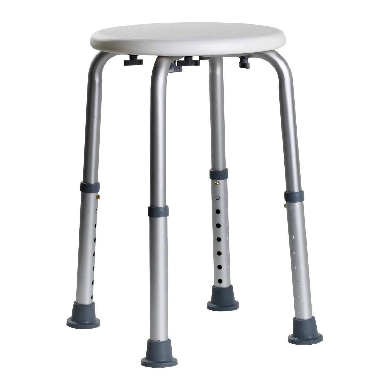 Masterline Taboret PRO biały regulowany okrągły