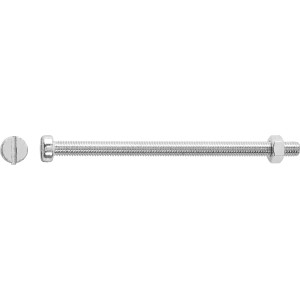 LUX-TOOLS Śruba + nakrętka z łbem walcowym ocynk SL 5x80mm 4szt.