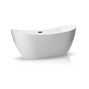 Wanna Pari 170 wolnostojąca biała czarny 170 x 80