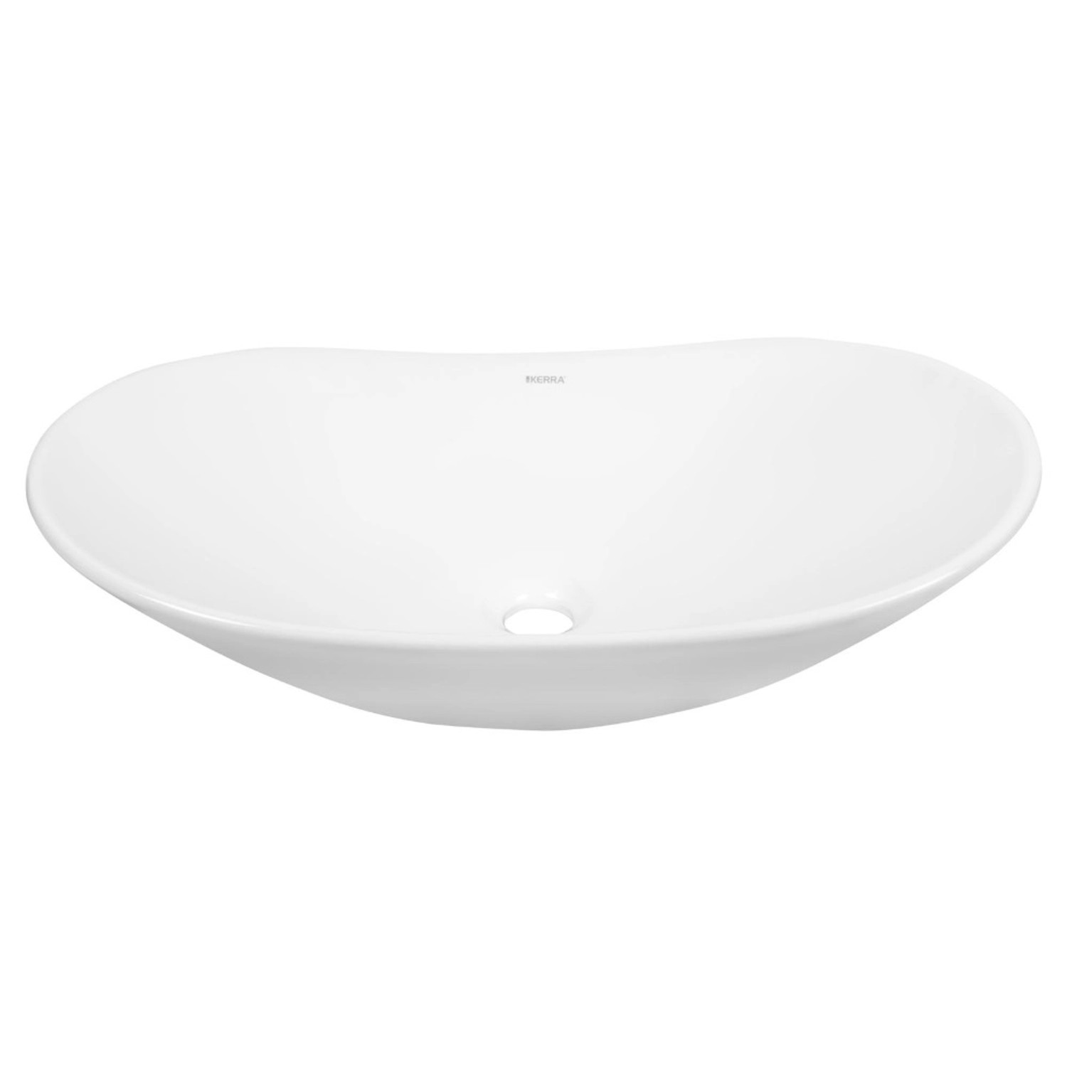 Kerra Umywalka KR-781 nablatowa ceramiczna biała
