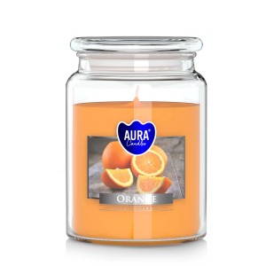 Pomarańczowa świeca zapachowa w szkle od t.b.t.