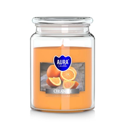 Świeca zapachowa słoik duży pomarańcza - 500 g