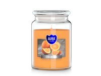 Świeca zapachowa słoik duży pomarańcza - 500 g