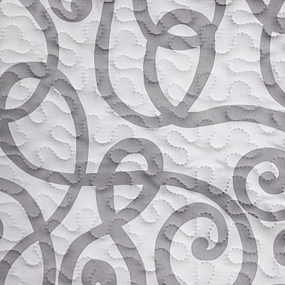 Narzuta Milo biało-stalowa 220 cm x 240 cm