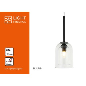 Light Prestige Lampa wisząca ELARIS 1xE27 max. 15W transparentna
