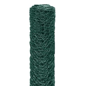 Rolka zielonej siatki ogrodzeniowej do ogrodzeń.