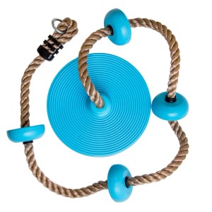 4IQ Lina wspinaczkowa z siedziskiem błękitna 30 x 204 x 30 cm