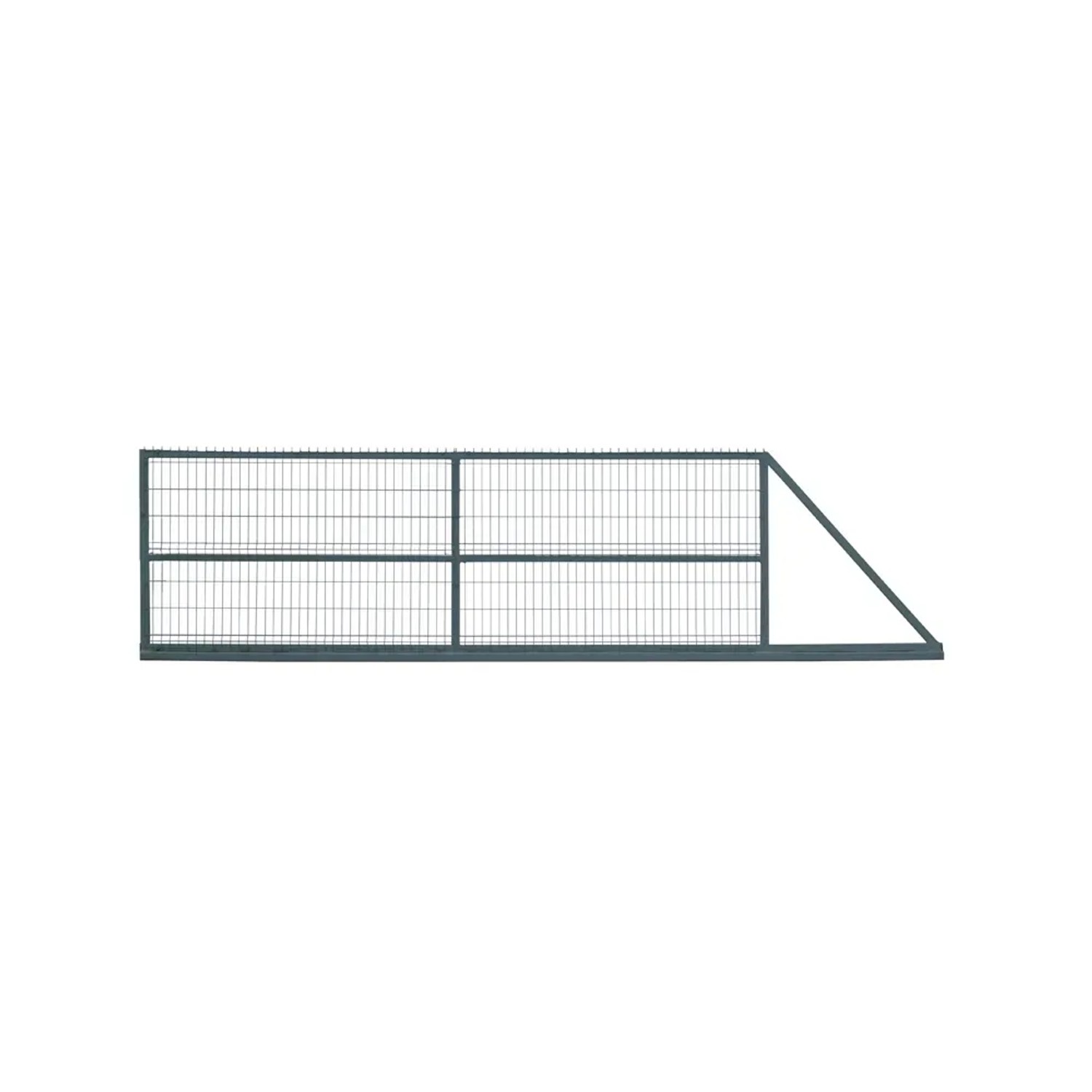 Jarmex Brama panelowa przesuwna prawa z napędem antracyt mat 400 x 168 cm