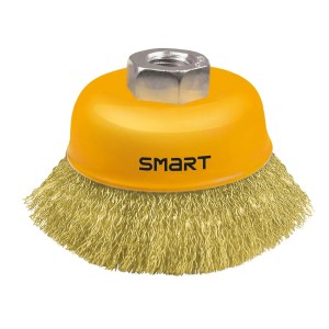 SMART365 Szczotka druciana garnkowa mosiądzowana 75 mm