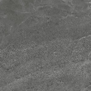 Szara płytka podłogowa o wyglądzie kamienia, idealna do wnętrz i na zewnątrz.