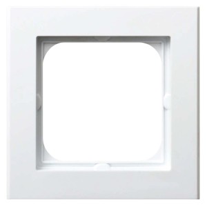 Biała ramka t.b.t. do włączników i gniazdek.