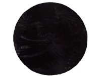 Indavo Dywan RABBIT-FUR koło średnica 100 cm czarny