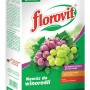 Nawóz Florovit do winorośli, opakowanie 1 kg ze zdjęciem czerwonych i zielonych winogron.