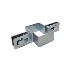 Obejma słupka pośrednia ocynkowana - 4 x 6 cm