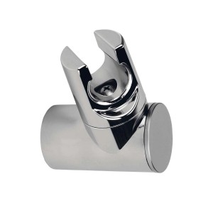 Regulowany chromowany uchwyt na słuchawkę prysznicową do akcesoriów łazienkowych.