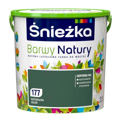 Farba Śnieżka Barwy Natury naturalna zieleń 2,5L