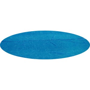 Niebieska solarna pokrywa basenowa Bestway, okrągła, Ø 356 cm. Do ochrony i ogrzewania wody w basenie.