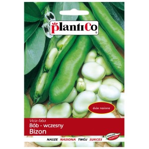 Opakowanie nasion bobu "Bizon" Plantico, wczesna odmiana.