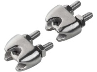 Zacisk kabłąkowy nierdzewny 2mm 2szt. Zacisk kabłąkowy nierdzewny 2mm 2szt.