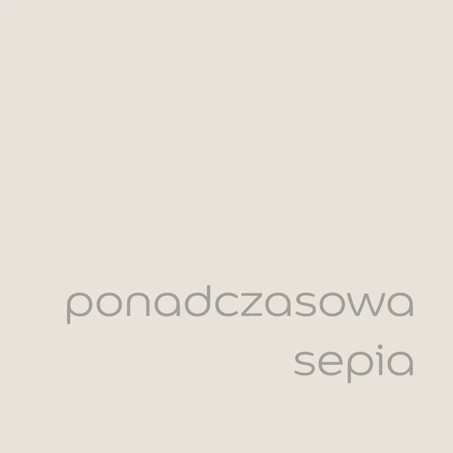 Próbka koloru t.b.t. „ponadczasowa sepia“ do farb ściennych.