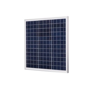 Panel słoneczny t.b.t. do fotowoltaiki, niebieski panel ze srebrną ramą.