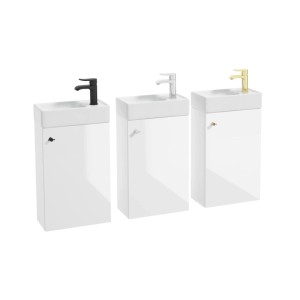 Zestaw Metro szafka i umywalka 40 biały połysk