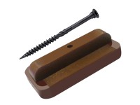 Winfloor Klipsy + wkręty do montażu desek tarasowych jasny brąz 21 szt.